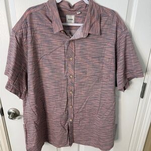 ROWM Men's Striped Button-Up Shirt